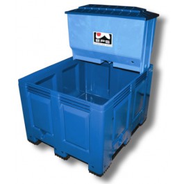 Hälterungsbecken 600 l, blau, 120 x 100 x 80 cm mit Aufsatzfilter,  gebraucht – SparViel