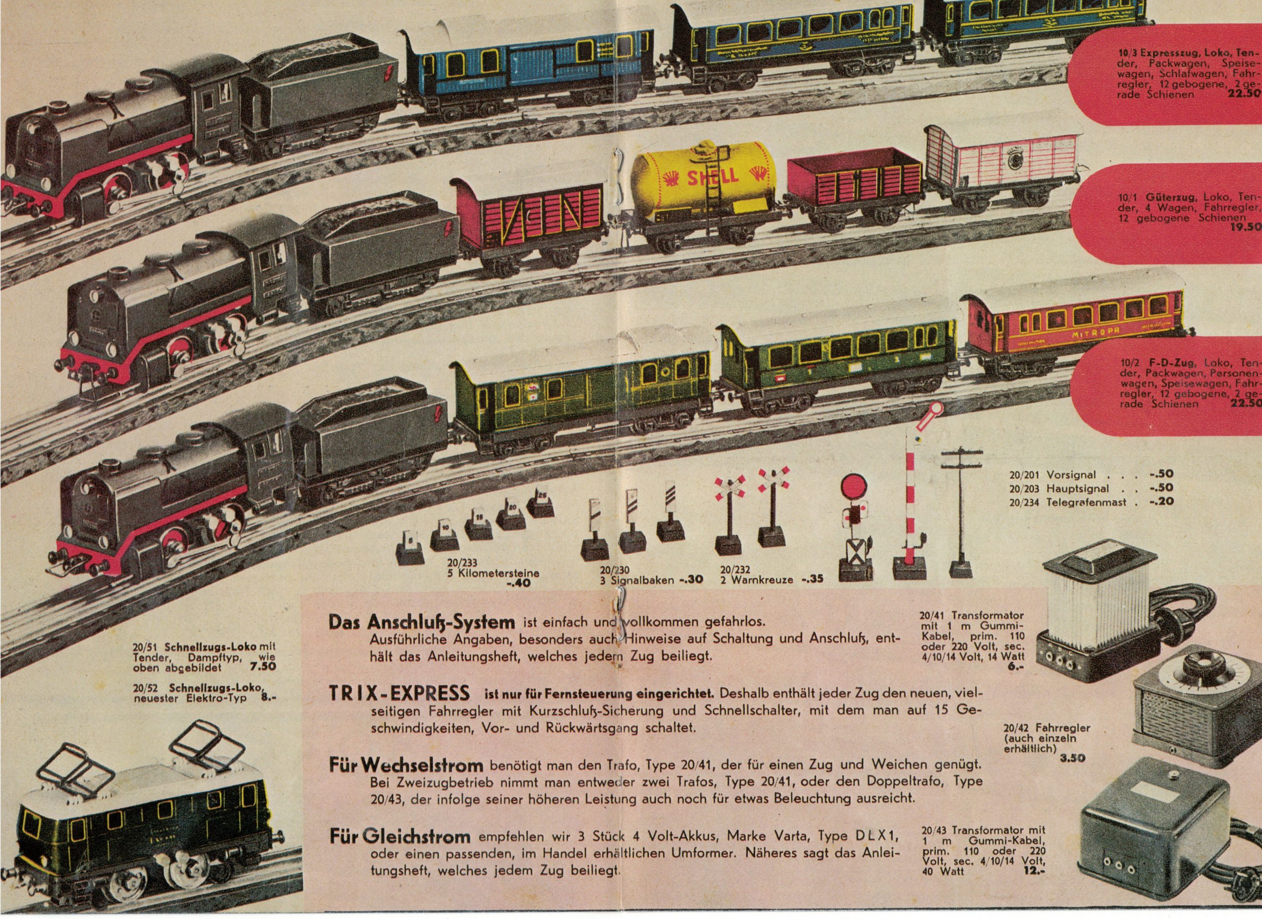 Set´s Modellzüge, Personen- u. Güterwagen