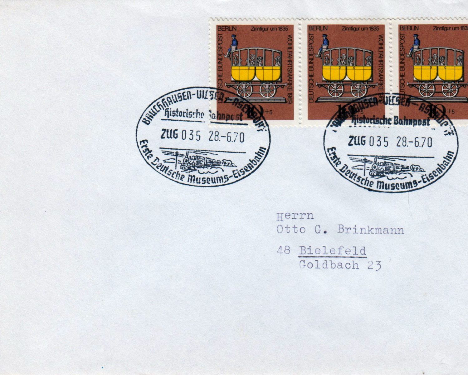 Bahnpoststempel Berlin (West)